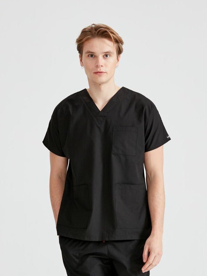 Costum Medical Negru, Pentru Barbati - Black - Model Classic