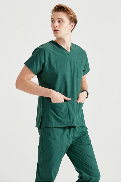 Khaki Green Medical Suit, For Men - Khaki - Classic Model