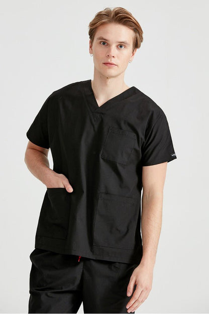 Costum Medical Negru, Pentru Barbati - Black - Model Classic