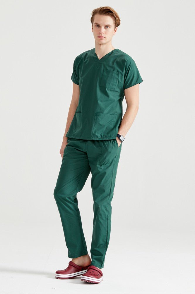 Khaki Green Medical Suit, For Men - Khaki - Classic Model