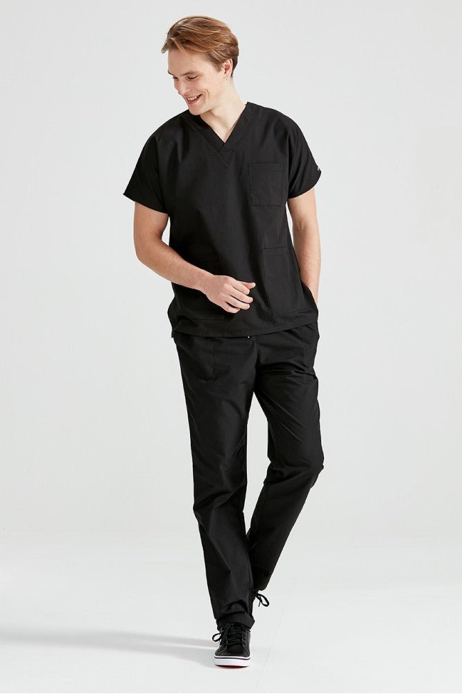 Costum Medical Negru, Pentru Barbati - Black - Model Classic