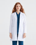 Women's long white three-pocket medical gown - Dr. Rever Long